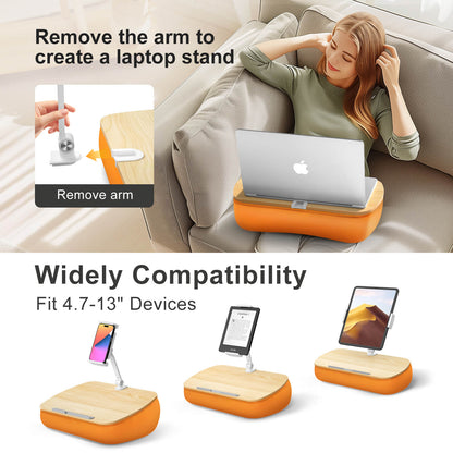 Tablet/Kindle Pillow Stand Orange